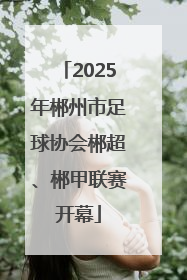 2025年郴州市足球协会郴超、郴甲联赛开幕