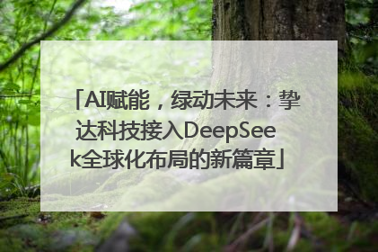 AI赋能，绿动未来：挚达科技接入DeepSeek全球化布局的新篇章