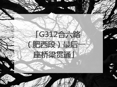 G312合六路（肥西段）最后一座桥梁贯通