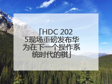 HDC 2025现场重磅发布华为在下一个操作系统时代的棋